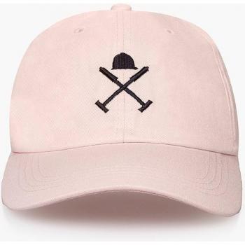 Gorra de algodón Harper & Neyer con diseño icónico en color rosa