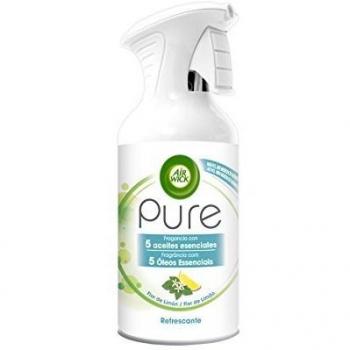 Air-Wick Pure Ambientador Spray Refrescante 250ml - Desodorante en aerosol, 250 ml, fórmula sin agua, elimina olores y proporciona fragancia continua