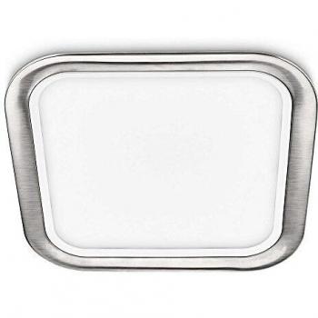 Philips myLiving Sharatan - Foco empotrable, LED, cuadrado, iluminación interior, luz blanca fría, 15000 h, color cromo