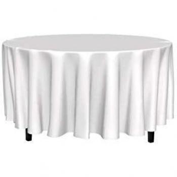 Mantel antimanchas redondo 300 cm Alix blanco de Soleil d'Ocre