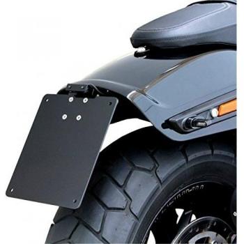 Óptica de hierro de la motocicleta matrícula titular + iluminación Harley Davidson Fat Bob BJ. 2018 tipo 1