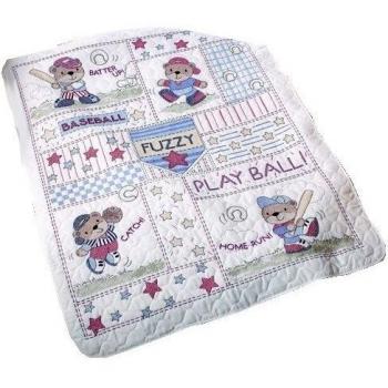 Baseball Buddies culla copertina timbrato Cross Stitch Kit-34x 43
