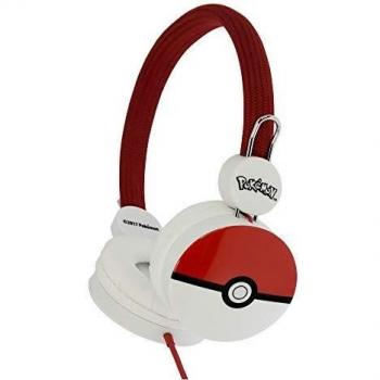 Auriculares Infantiles Pokémon Pokeball con Cable y Control de Volumen Seguro para Niños
