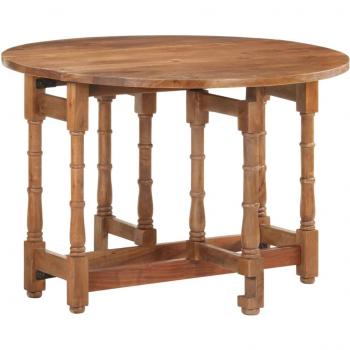 vidaXL Dining Table Round 110x76 cm Solid Mango Wood