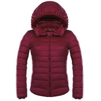 WJP mujeres ultra ligero de la chaqueta poco voluminoso abajo Outwear amortiguar por la chaqueta W-2474