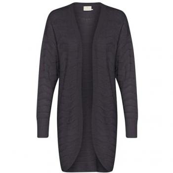 Kaffe Kaemria Black Regular Fit Knit Cardigan for Women