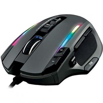 The G-LAB Kult NITROGEN Core Mouse Gaming con cable de Alto Rendimiento - Sensor Óptico Avago 10,000 DPI, RGB, Peso ajustable, 11 Botones Programables, Ultraligero, Compatible con PC/PS4/Xbox One
