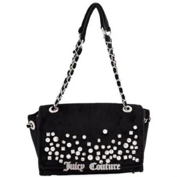 Chic Iris Black Clasp Shoulder Bag by Juicy Couture