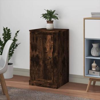 Aparador de madera contrachapada roble ahumado 37,5x35,5x67,5 cm mueble de almacenaje para salón buffet armario auxiliar armario de almacenamiento vidaXL