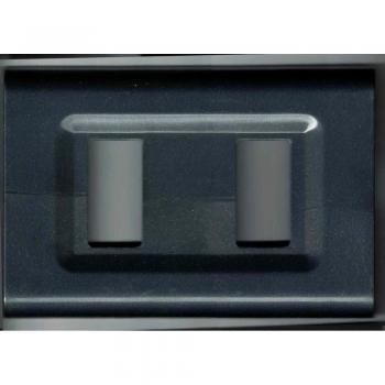 Placas ABS Serie Magic Elite Bticino Compatibles Color Gris - 5 Foros