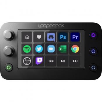 Loupedeck Live S Console for Content Creators & Streamers - Custom controller, streamlines PC work, streaming, and content creation, equipped with LED touch screen buttons