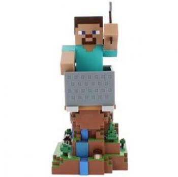 Soporte para Mando y Smartphone Cable Guys Minecraft Steve 20cm Multicolor