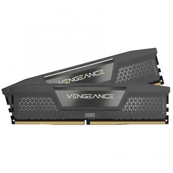 Memoria RAM CORSAIR Vengeance DDR5 64 GB (2 x 32 GB) 6000 MHz CL38-44-44-96 1.35 V para PC de Escritorio, Color Gris
