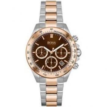 BOSS Ladies Novia Steel & Rose Gold Tone Watch