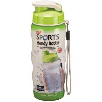 Botella Deportiva Lock & Lock Handy con Correa de Transporte Verde 500ml