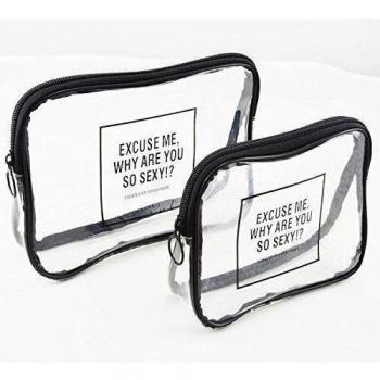 Rancco - Bolsa de aseo  blanco Clear 2Pcs