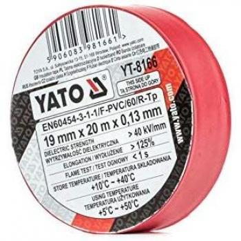 Yato YT-8166 - Cinta aislante 12 mm x 10 m roja Yato