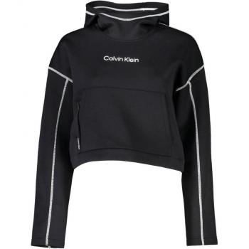 Chic Black Hooded Sweatshirt with Contrast Details - XL