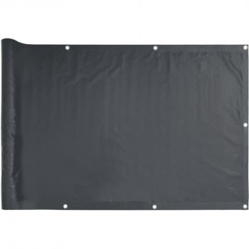 Biombo para balcón de tela oxford antracita 90x300 cm