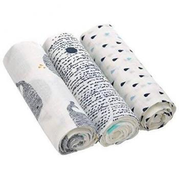 Lässig Heavenly Soft Swaddle L, Little Water Whale, of