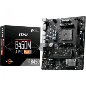 Placa Base MSI B450M-A Pro Max II AM4 MATX 2XDDR4