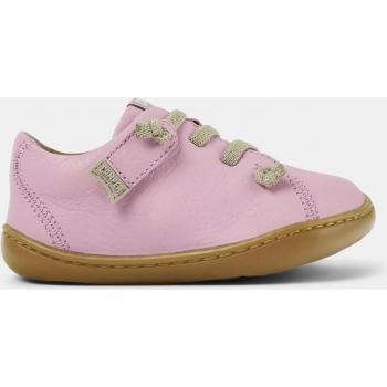 CAMPER Peu - Pink Smooth Leather First Walker Shoes
