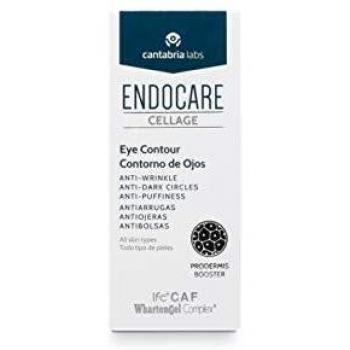 Endocare Cellage Contorno de Ojos - Crema Antiarrugas, Antiojeras, Antibolsas, Nutritiva, Redensificante y Drenante, Disminuye las Ojeras Oscuras, 15ml