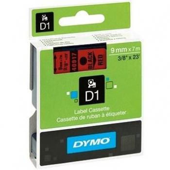 DYMO S0720720 - D1 - cinta adhesiva 9MMX7M - negro/rojo y en
