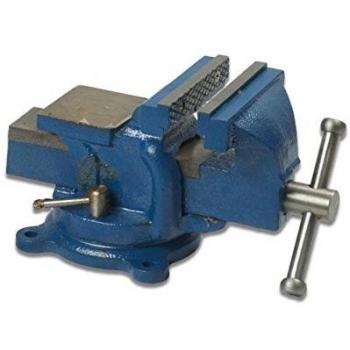 Morsa de banco giratoria de hierro fundido azul 100 mm Valex 1451575