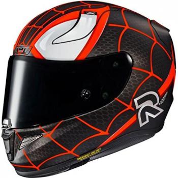 Casco integral HJC RPHA 11 Miles Morales Marvel - Negro Blanco Rojo (L)