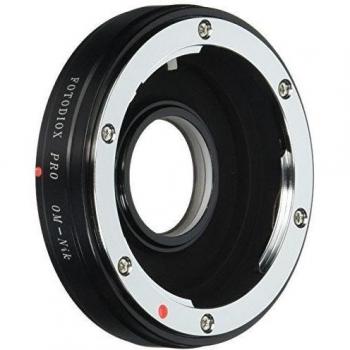 Fotodiox Pro Lens Mount Adapter - Olympus Zuiko (OM) 35mm SLR Lens to Nikon F Mount SLR Camera Body