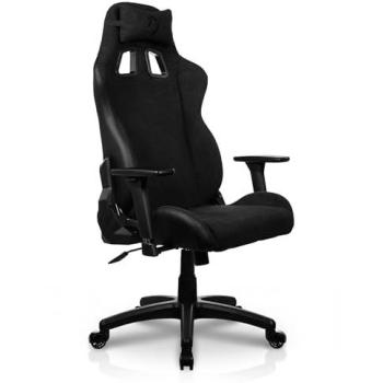 Silla Gaming Arozzi Avanti Soft Fabric Negra Ergonómica con Respaldo Reclinable 165°, Reposabrazos 3D y Soporte hasta 120 kg