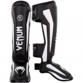 Venum Elite Standup espinilleras, Unisex, color negro/blanco, tamaño XL