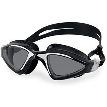 Gafas de natación Seac Lynx negras y blancas con lentes tintadas