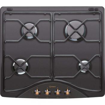 Indesit Encimera de Gas Integrada PN642/I Antracita 60 cm 4 Fuegos