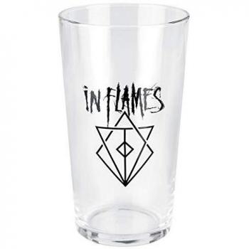 In Flames Battles Unisex Vaso de cerveza transparente, vidrio, 0,5 l