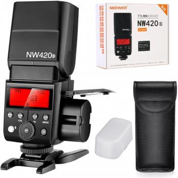 Neewer Wireless Master Slave Flash Speedlite 2,4 G HSS 1/8000S TTL gn36 & batería de litio 2000 mAh con 500 relámpagos A potencia plena para cámaras Sony A9 a7riii a7rii A7R A6000 A58 A99 A77II nw420s