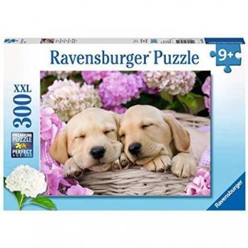 Puzzle Ravensburger 300 Piezas XXL - Cachorritos Tiernos en una Canasta