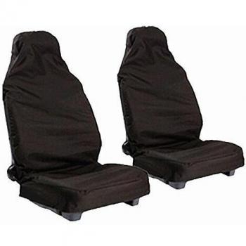 logei® 2ST coche vordersi tzab cobertura Colchón Taller Auto asiento asiento asiento para taller - Fundas de asiento frontal schonbezüge de asiento silla portabebés, color negro