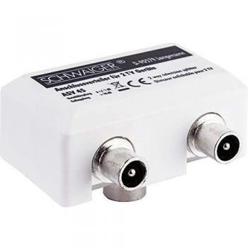 Blanco Schwaiger ASV 45532 2x TV de banda ancha Aufsteckverteiler