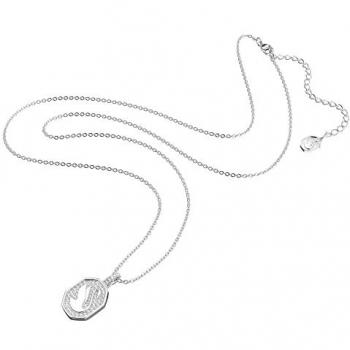 Swarovski Signum Swan Pendant Necklace, Rose Gold, Gray, ONE SIZE, Plated Base Metal, Rhodium plated