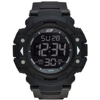 Reloj Skechers SR1037 - Resistente al Agua, Movimiento de Cuarzo, Correa de Silicona, Esfera de Cristal Mineral, Diseño Elegante