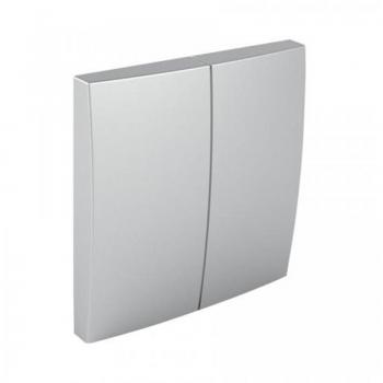 Tecla doble LOGUS 90 color aluminio EFAPEL 90611 TAL