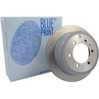 Disco de freno trasero ventilado internamente pintado Blue Print ADT34389 (Juego de 2, 6 agujeros)