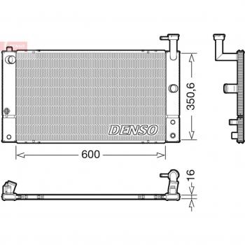 Enfriador de refrigeración del motor DENSO DRM50133