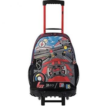 TOTTO MORRAL Rue BOMPER GOKART L Mochila con Ruedas, Juventud Unisex, Estampado