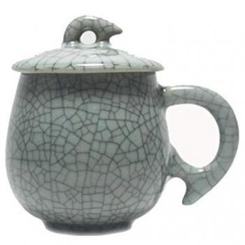 Longquan Celadon Porcelana japonés Verde Cerámico Taza para té-tipos3