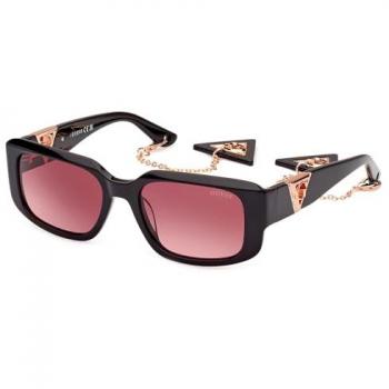 Guess Black/Red Shaded Sunglasses, Female, Size: 53 MM