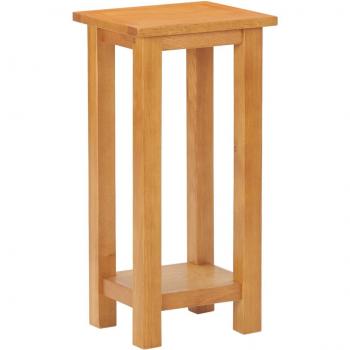 vidaXL Solid Oak Wood Side Table 27x24x55 cm