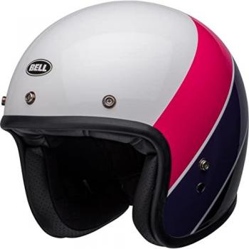 BELL Casco Jet Custom 500 Riff Blanco Rosa M (57/58)